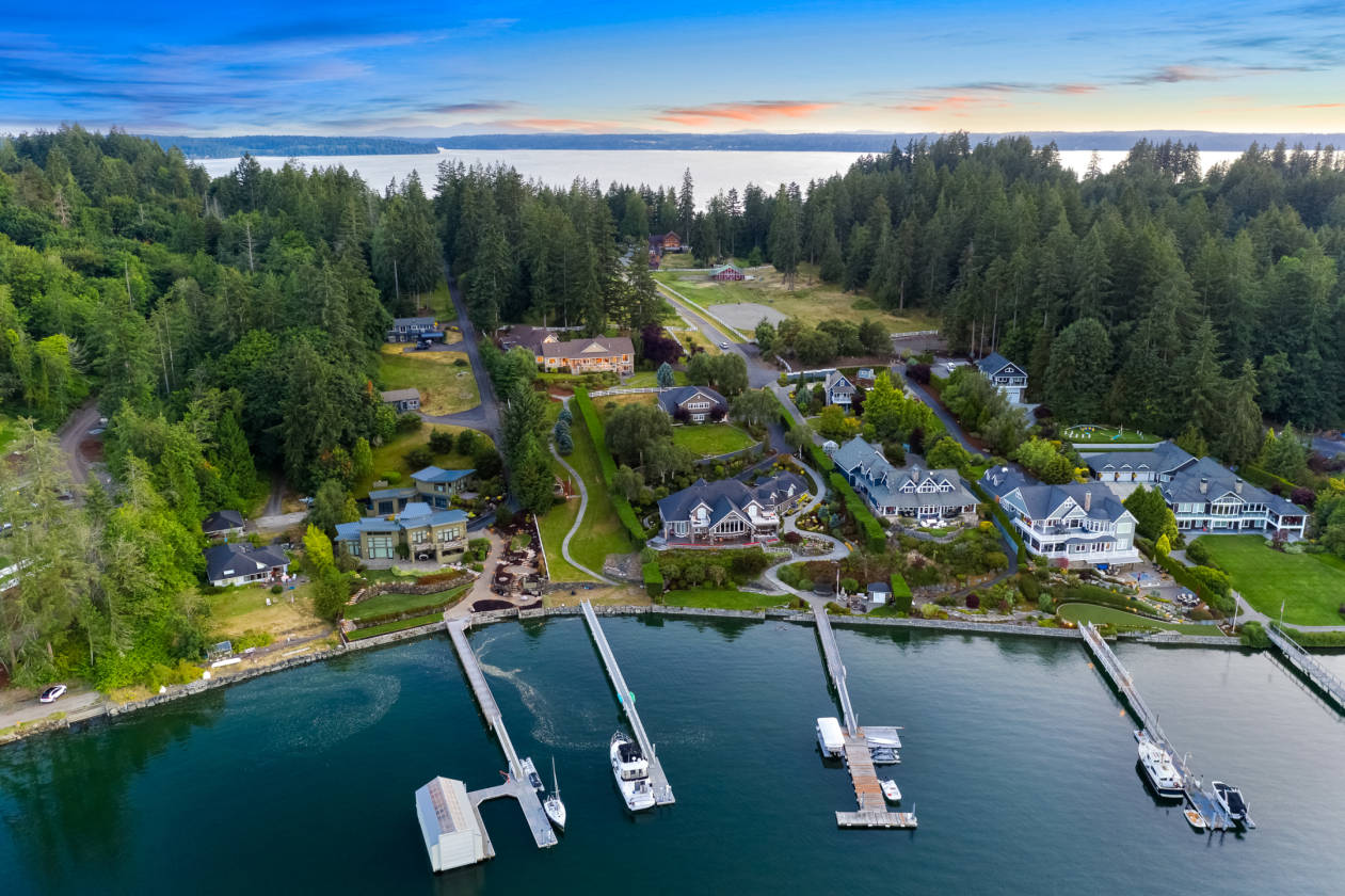 waterfront home Fox Island, Pierce County, Washington