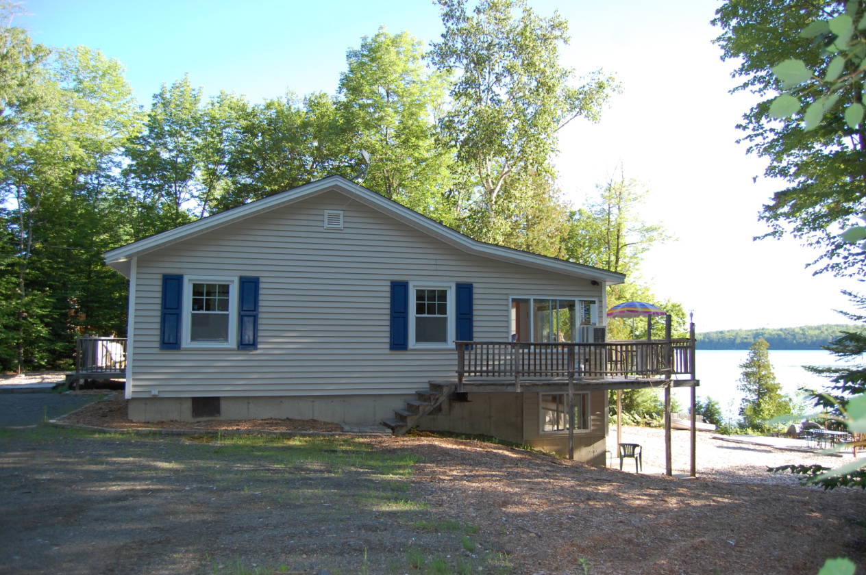 Schoodic Lake, Maine Waterfront Year Round Home With 200