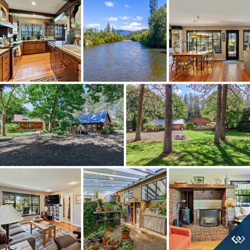 Riverfront Cottage Shady Cove, Jackson County, Oregon USA Waterviews