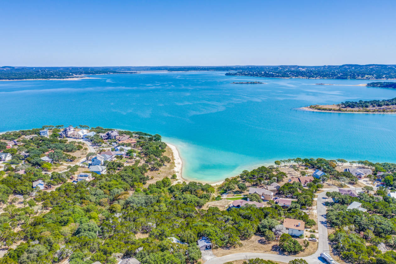 Beautiful waterfront Canyon Lake, Comal County, Texas USA Waterviews